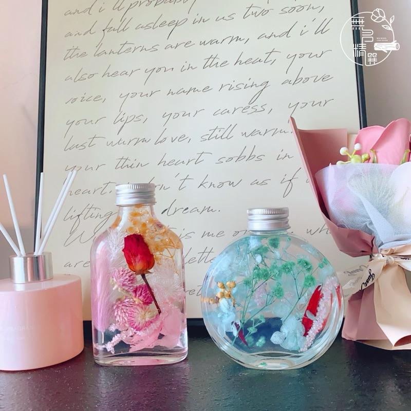現貨🔺浮游花材料 玻璃瓶 diy乾燥花 永生花 浮游花 浮油花 漂浮花 微景觀 材料包 花藝材料 漂流瓶 擴香瓶 擴香花-細節圖4