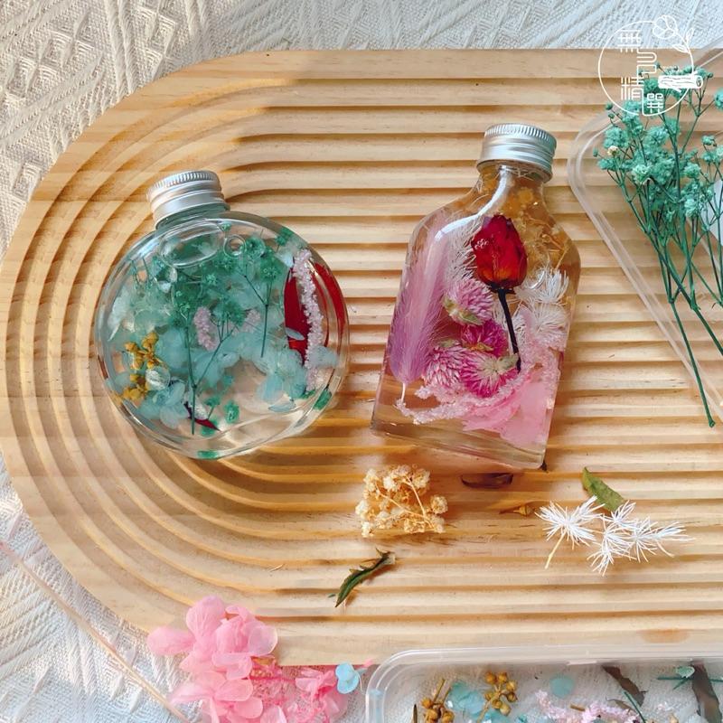 現貨🔺浮游花材料 玻璃瓶 diy乾燥花 永生花 浮游花 浮油花 漂浮花 微景觀 材料包 花藝材料 漂流瓶 擴香瓶 擴香花-細節圖6