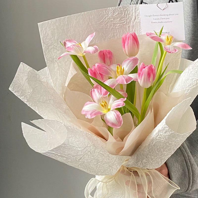 現貨🔺新手好塑形 高級石紋包裝紙 紋理紙 褶皺鮮花包裝紙 乾燥花包裝紙 餅乾花束 石紋紙 花藝包花紙 花束 DIY材料-細節圖2