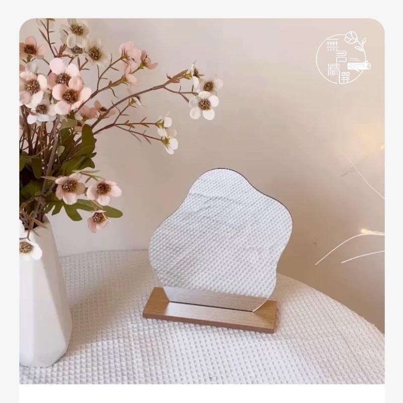 現貨🔺(鏡子+底座) 異形diy鏡子 化妝鏡 異形鏡子 乾燥花 雲朵鏡子 鏡子 韓系鏡子 不規則 拍照道具 鏡向背景-細節圖7