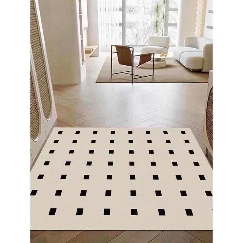 現貨🔺黑格地墊 門口地墊 大門 防滑墊 玄關地毯 地毯 客廳佈置 臥室佈置 地墊 防滑地墊 吸水地毯 北歐風 巧拼-細節圖2