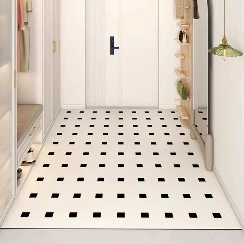 現貨🔺黑格地墊 門口地墊 大門 防滑墊 玄關地毯 地毯 客廳佈置 臥室佈置 地墊 防滑地墊 吸水地毯 北歐風 巧拼-細節圖7