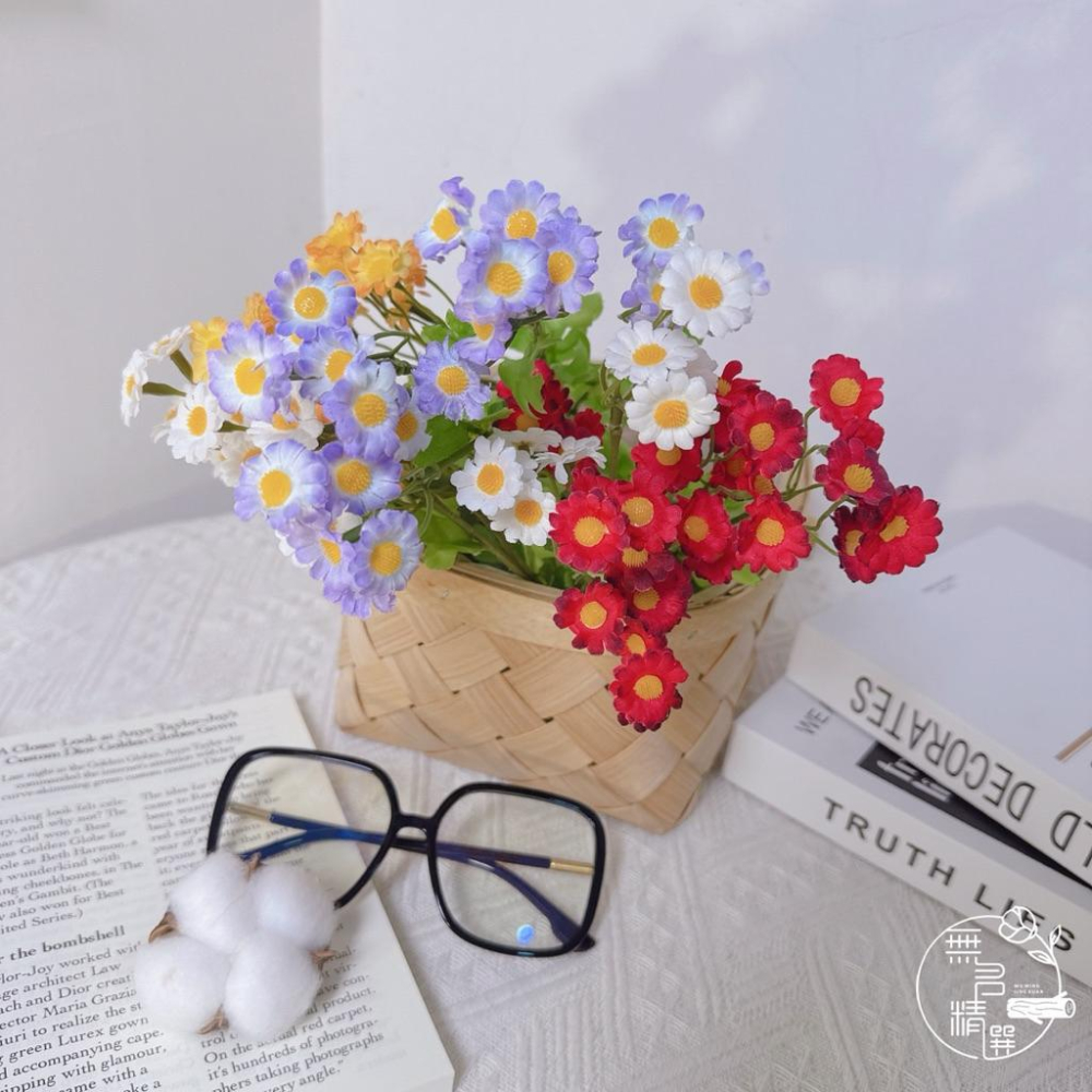 現貨🔺仿真花 絹布洋甘菊｜假花｜五色可選｜氣氛擺飾｜拍照道具｜居家花藝布置小物｜拍照道具｜仿真花束 ｜桌面裝飾-細節圖9