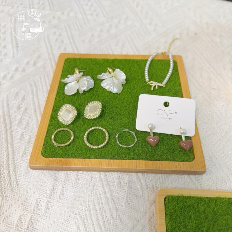 現貨🔺竹木草皮墊 假草皮 飾品展示 公仔展示  仿真草皮 多肉佈置 微景觀 人造草皮 杯墊 拍照道具 展示架-細節圖5