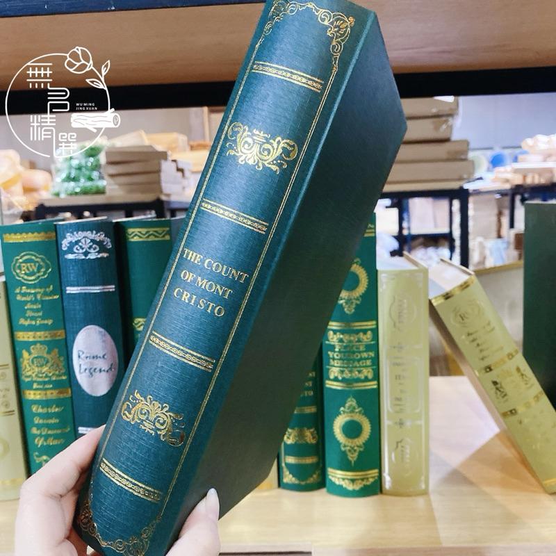 現貨🔺燙金 歐式 復古懷舊假書 仿真書 裝飾書 書櫃擺設 模型書 擺件 拍照道具 餐廳佈置 道具書 假書-細節圖6