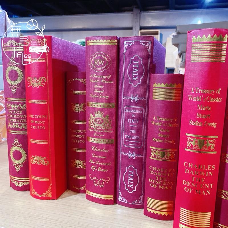 現貨🔺燙金 歐式 復古懷舊假書 仿真書 裝飾書 書櫃擺設 模型書 擺件 拍照道具 餐廳佈置 道具書 假書-細節圖8