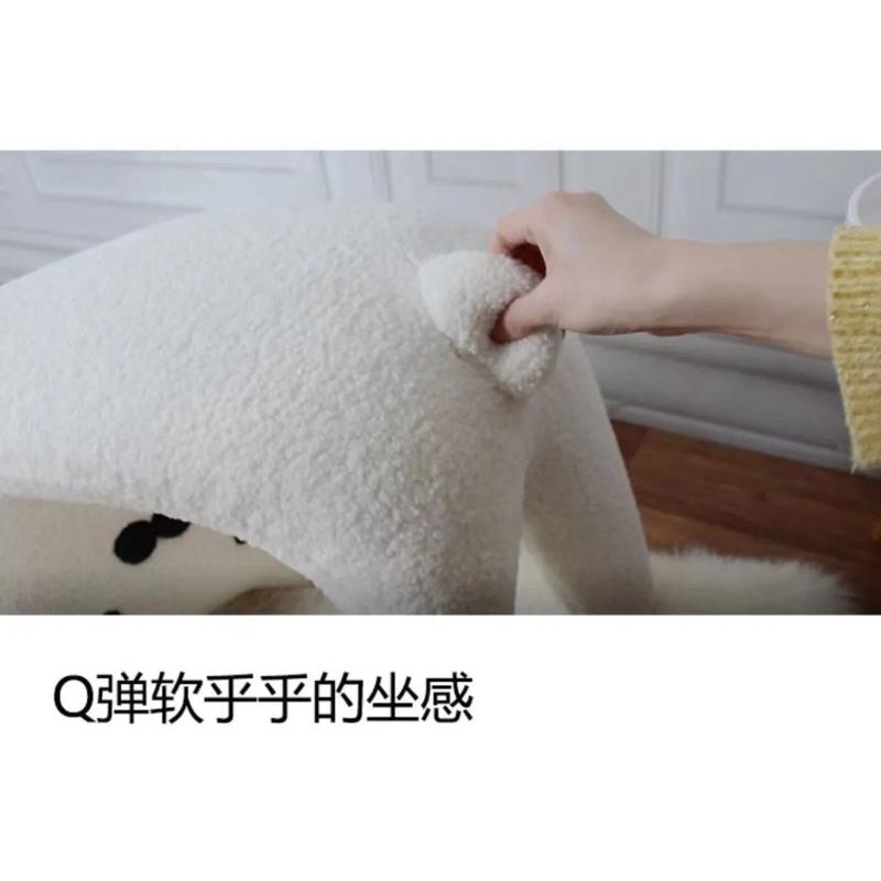 現貨🔺軟Q拱背貓咪矮凳  北歐家居 腳踏墊 換鞋凳 矮凳 椅子 房間椅子 貓凳 傢俱 懶人沙發 穿鞋椅 和式椅子-細節圖4