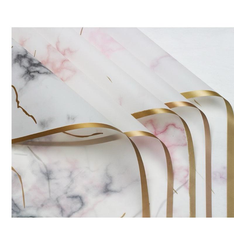 現貨🔺大理石紋｜防水包裝紙｜韓式 6絲 大理石 防水包裝紙 鮮花 花店 禮品包裝紙 diy材料 乾燥花包裝 花束-細節圖2