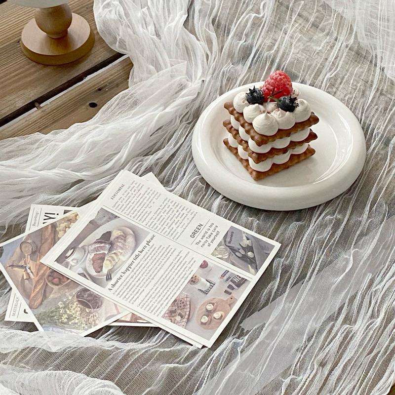 現貨🔺皺皺紗 玻璃紗voile 桌巾 婚禮 派對裝飾 皺布 巴里紗 麻花皺巾 巴釐紗 拍照背景布 紗布網紗-細節圖2