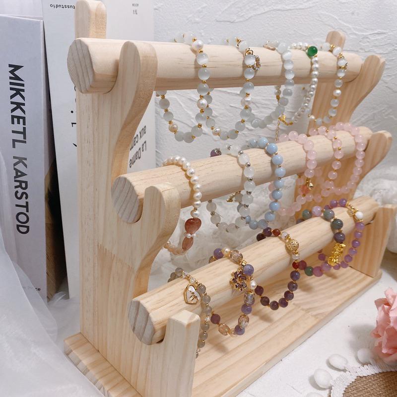 現貨🔺木質 分離式手鍊架 手環 展示架 髮束 飾品展示架 陳列架 收納架 配件 收納 手錶架 市集 擺攤道具 桌上收納-細節圖2