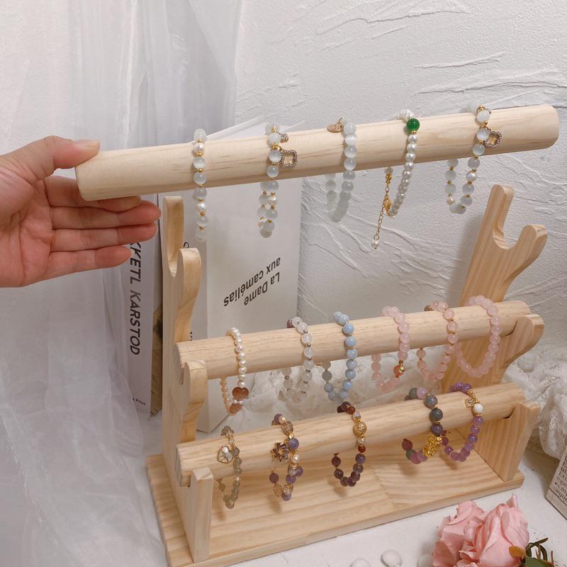 現貨🔺木質 分離式手鍊架 手環 展示架 髮束 飾品展示架 陳列架 收納架 配件 收納 手錶架 市集 擺攤道具 桌上收納-細節圖3