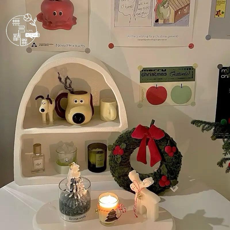 現貨🔺黑/白 拱門洞穴壁櫃 北歐風 奶油白佈置 收納櫃 杯架 化妝品收納 拍照道具 背景櫃 櫃子 桌上收納 玄關擺件-細節圖7