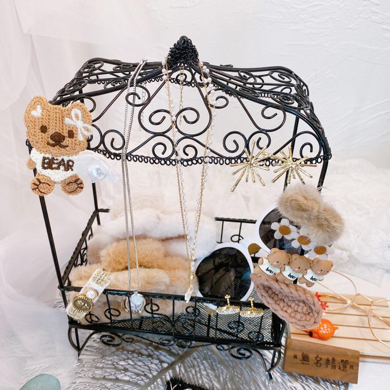 現貨🔺完美鐵藝 歐式首飾架 耳環 項鍊 戒指 展示架 飾品 收納架 展示盒 首飾盒 桌面收納 擺攤道具-細節圖2