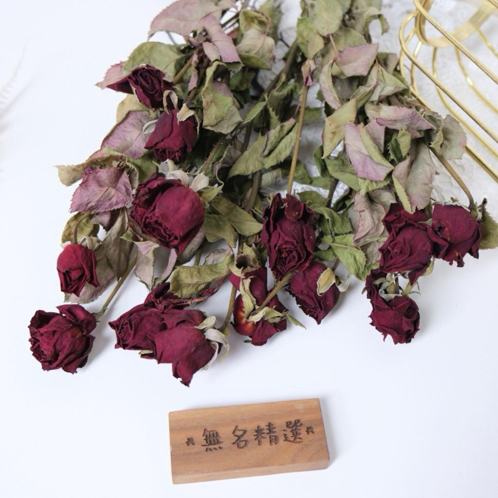現貨🔺限量台灣產 乾燥玫瑰花｜自然風乾 無染色 原色｜自然美 手作花材 乾燥花 插花 佈置 拍照道具-細節圖7