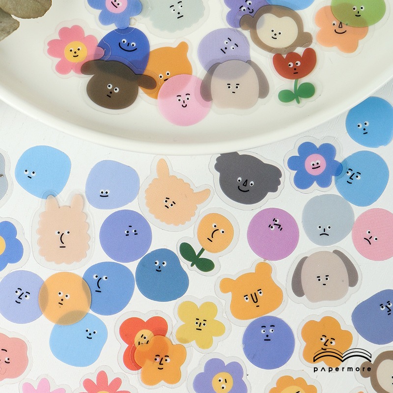 情緒小怪獸貼紙100枚｜手帳小物裝飾生活日常紙文具用品【ES0065】國泰民安號-細節圖4