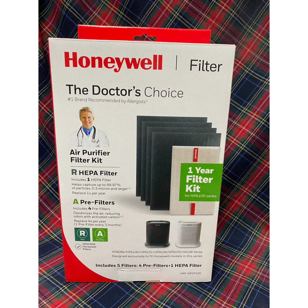 Honeywell 原廠耗材HRF-ARVP100 適用HPA-100APTW HPA-5150 (濾心1片 濾網4片)-細節圖2