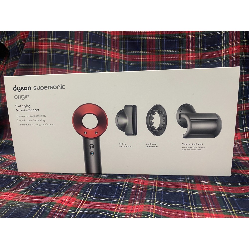 【全新恆隆行台灣公司貨-免運費-發票】Dyson HD08吹風機 (紅色)平裝版有3吹嘴 原廠保固-細節圖2