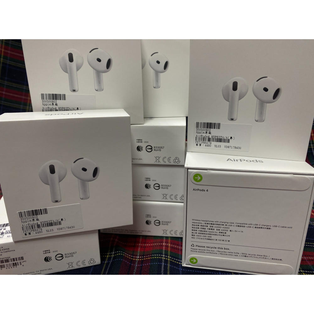 免運費/附發票/台灣公司貨-全新無拆封 Apple AirPods 4 藍牙耳機 MXP63TA/A-細節圖2