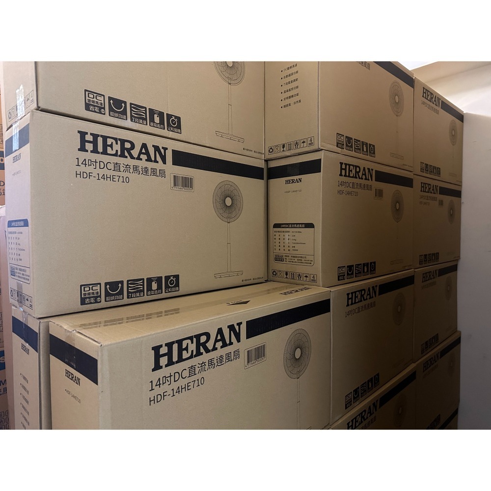 發票/免運 禾聯14吋智能變頻DC電風扇HDF-14HE710 頂部控制免彎腰設計☆遠端遙控擺頭功能-細節圖8