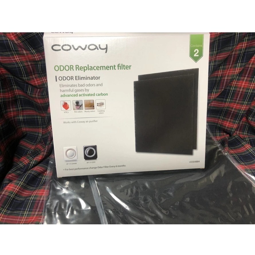 Coway AP-1512HHW專用 原廠活性碳除臭濾網(2入一組) AP-1512HH AP-1512HHW-細節圖2