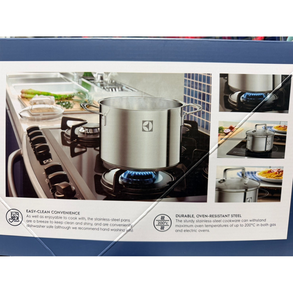 Electrolux 伊萊克斯 不鏽鋼鍋具五件組 EACWSS5P 五件組優質不鏽鋼鍋具套組-細節圖4