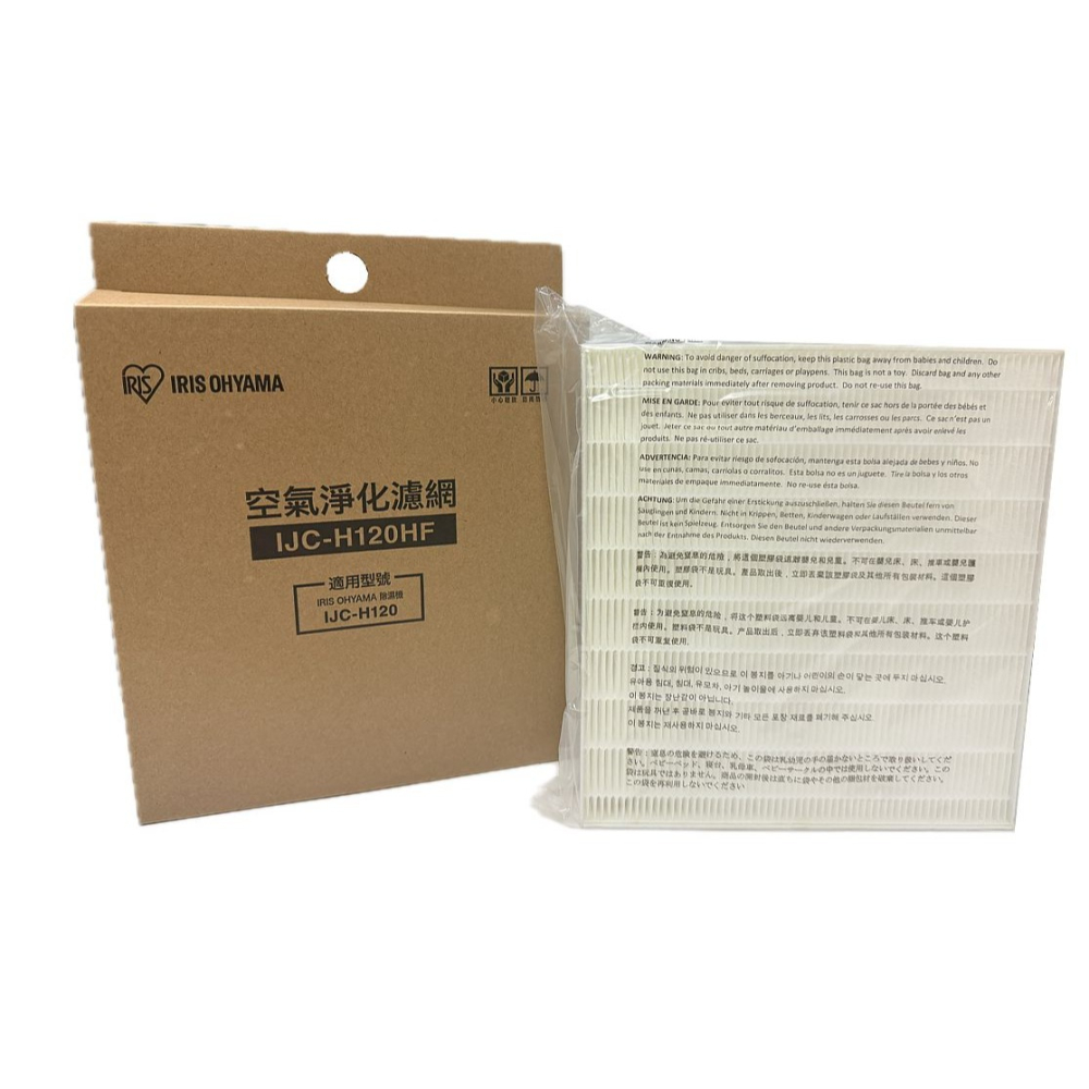 【庫存出清】原廠公司貨 IRIS IJC-H120HF 空氣清淨化濾網 適用IJC H120、IJC-H121除濕機-細節圖4