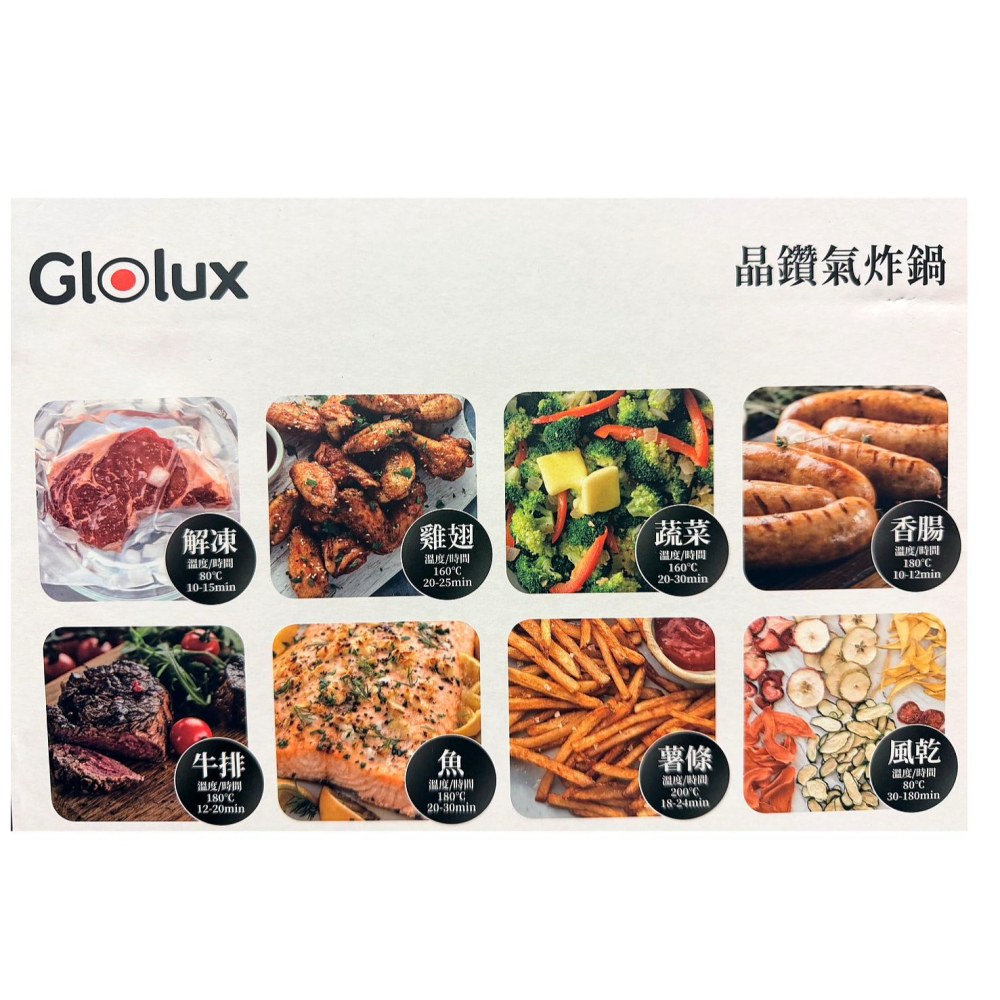 Glolux 3.5L 智能晶鑽玻璃氣炸鍋 AF3501 / TC351AF 易清洗 360度透視可掌控食材更美味-細節圖6