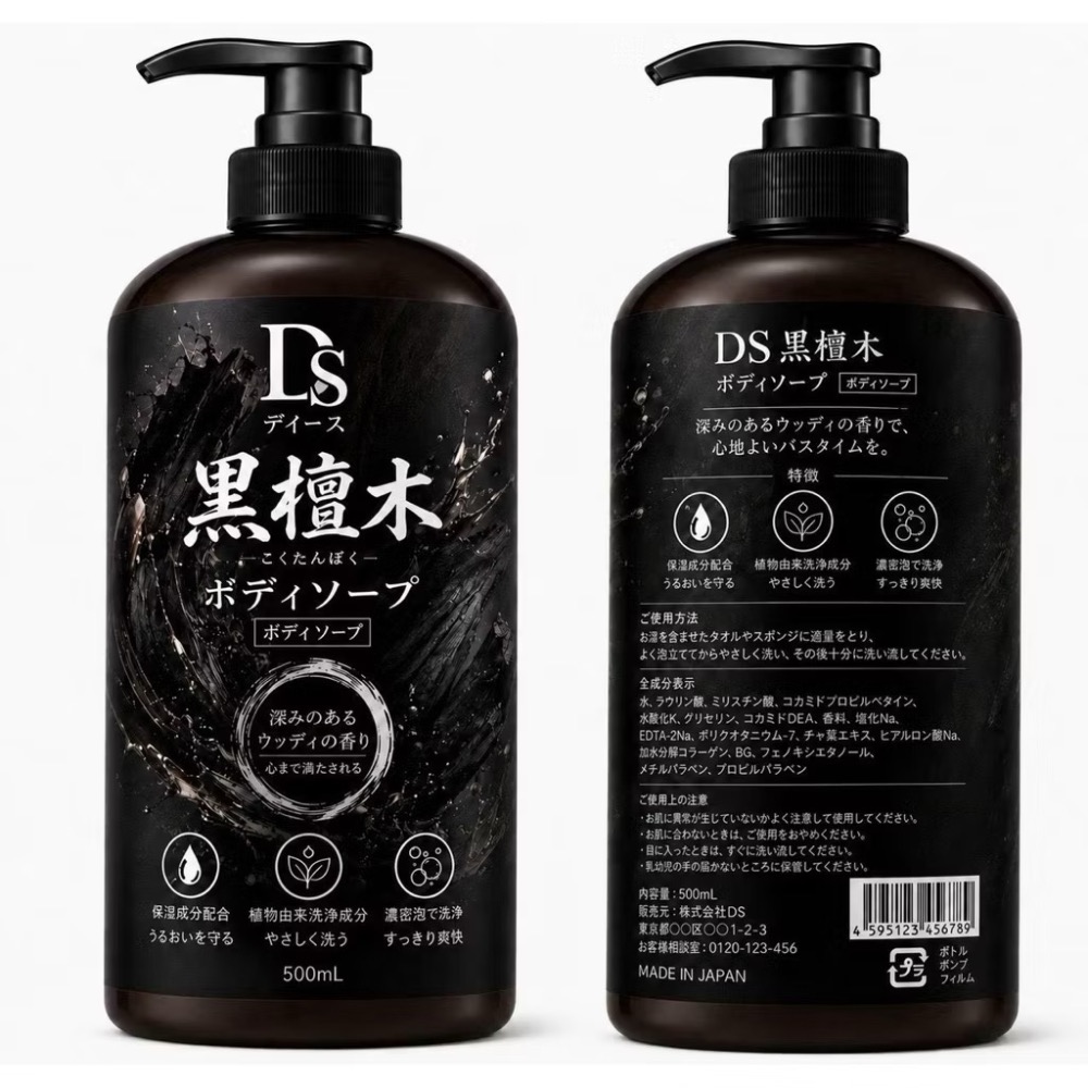 DS黑檀木沐浴乳 500ML 日本製造🇯🇵-細節圖3