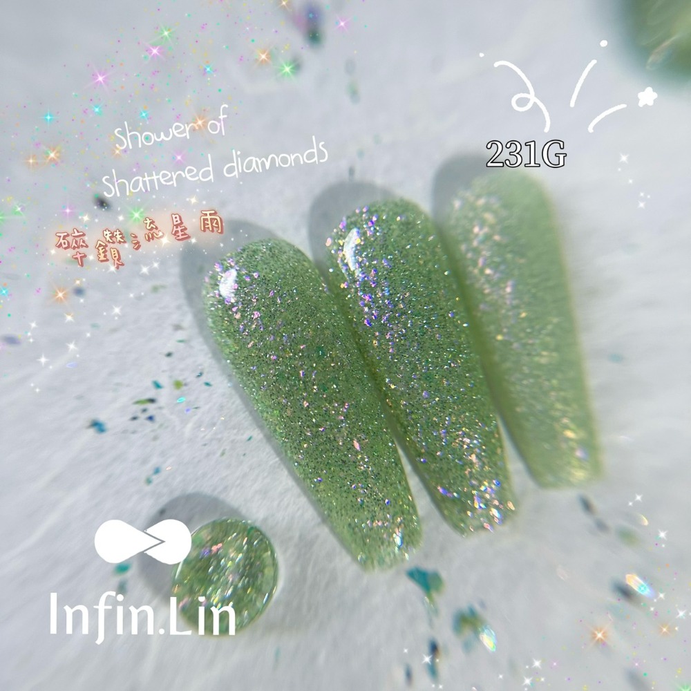 Infin.Lin碎鑽流星雨系列 230G~237G/甲油膠/美甲素材-規格圖5