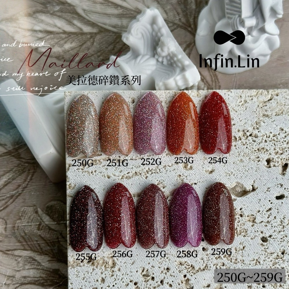 Infin.Lin碎鑽流星雨系列 230G~237G/甲油膠/美甲素材-規格圖5