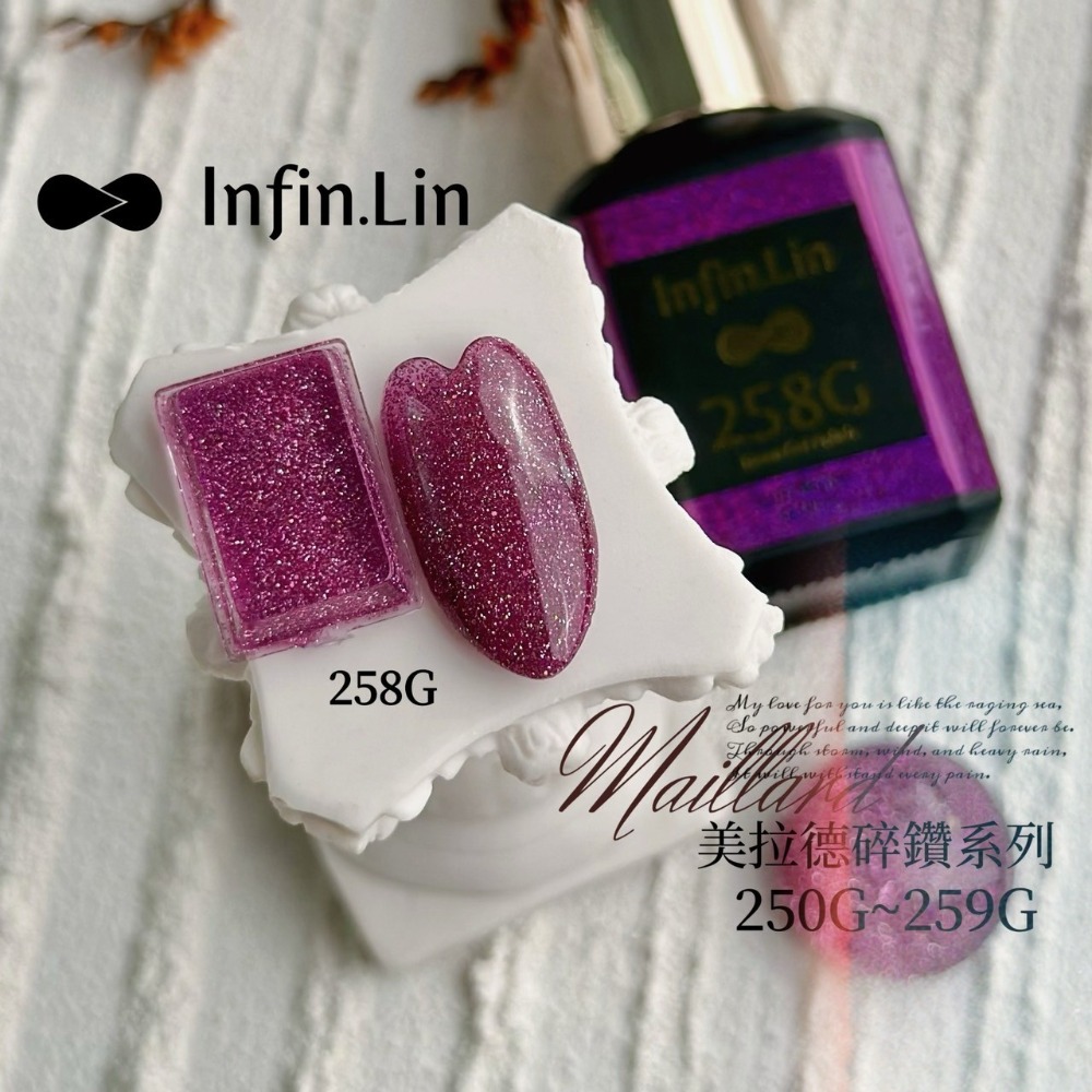 Infin.Lin碎鑽流星雨系列 230G~237G/甲油膠/美甲素材-規格圖5
