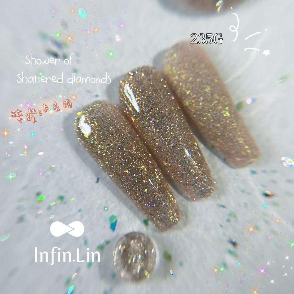 Infin.Lin碎鑽流星雨系列 230G~237G/甲油膠/美甲素材-規格圖5