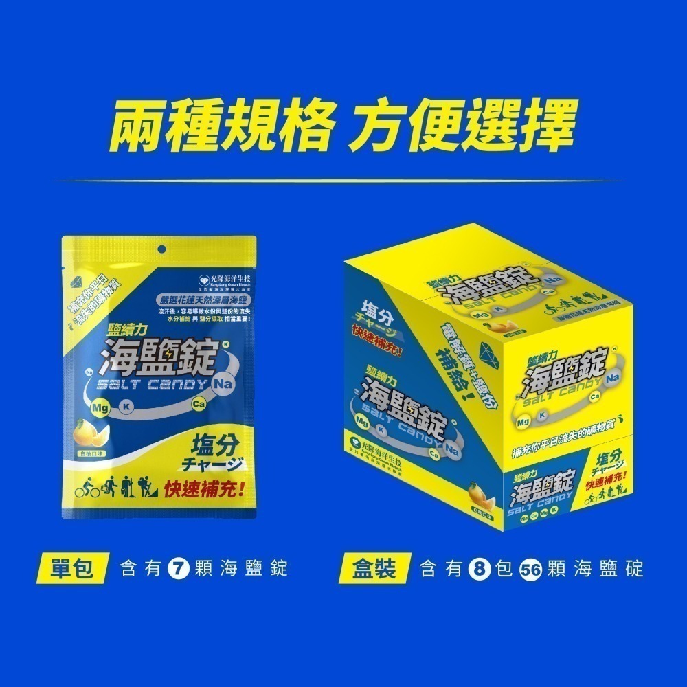 【光隆海洋生技】鹽續力海鹽錠盒裝(7粒/袋*8袋/盒)-細節圖10
