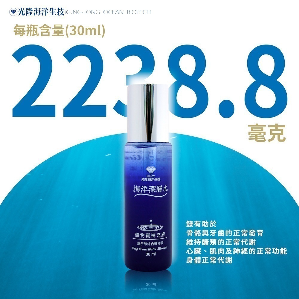 【光隆生技】海洋深層水礦物質補充液 30萬ppm(30ml/瓶)-細節圖6