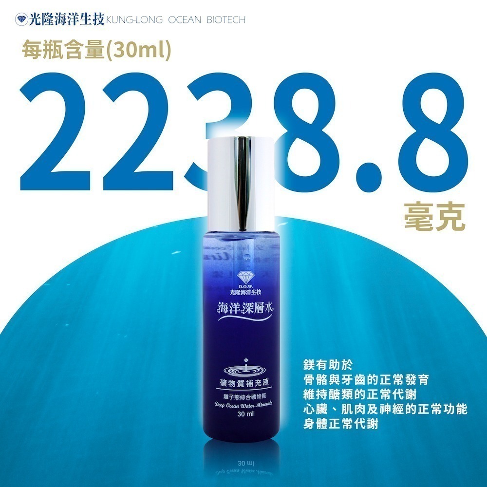 【光隆生技】海洋深層水礦物質補充液 30萬ppm(30ml/瓶)-細節圖5