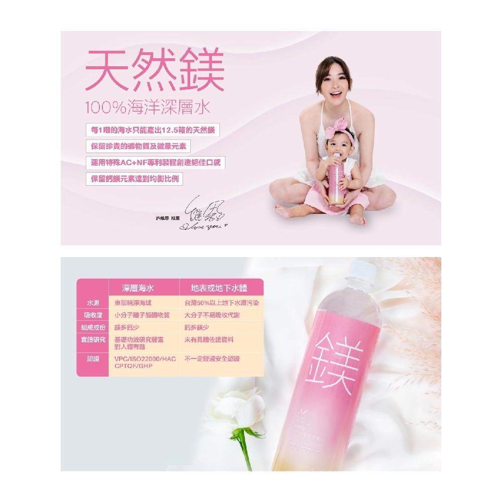 許維恩推薦｜【光隆海洋生技】天然鎂海洋深層水1250ml/12入/箱-細節圖3