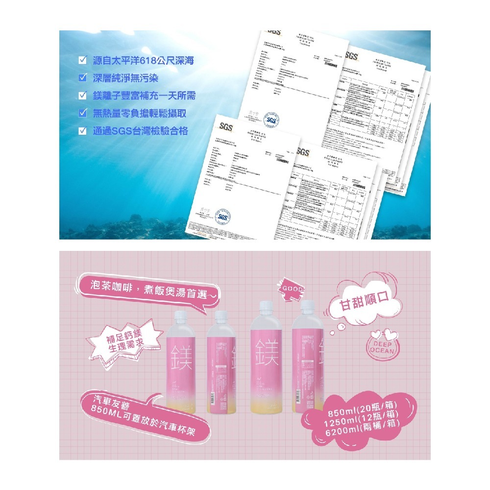 許維恩推薦｜【光隆海洋生技】天然鎂海洋深層水1250ml/12入/箱-細節圖4