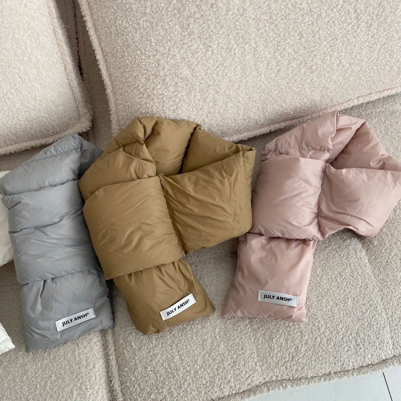 𝐿𝑢𝑜𝑗𝑖𝑛𝑔 ෆ【原創設計】溫柔呵護你的頸部·輕盈保暖中長款羽絨圍巾男女—舒適到想賴著它-細節圖6