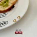 Luojing˖ ࣪⌖˚◌﻿預購 s999純銀精緻小巧蝴蝶結耳扣耳環-規格圖3