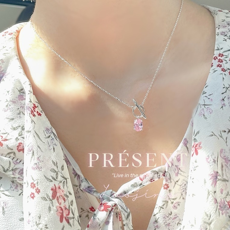 𝙻𝚞𝚘𝚓𝚒𝚗𝚐 ꕤ 粉紅星願·粉色系夢幻鋯石s925純銀耳環項鍊戒指 飾品套裝 飾品組合 實拍-細節圖11