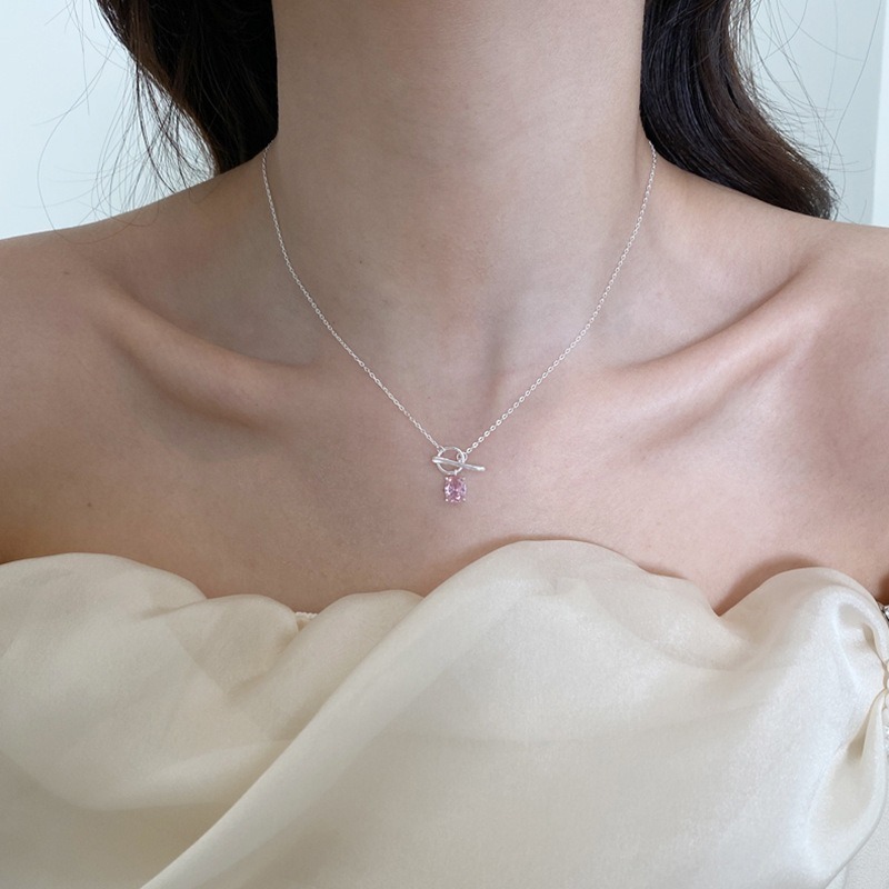 𝙻𝚞𝚘𝚓𝚒𝚗𝚐 ꕤ 粉紅星願·粉色系夢幻鋯石s925純銀耳環項鍊戒指 飾品套裝 飾品組合 實拍-規格圖11