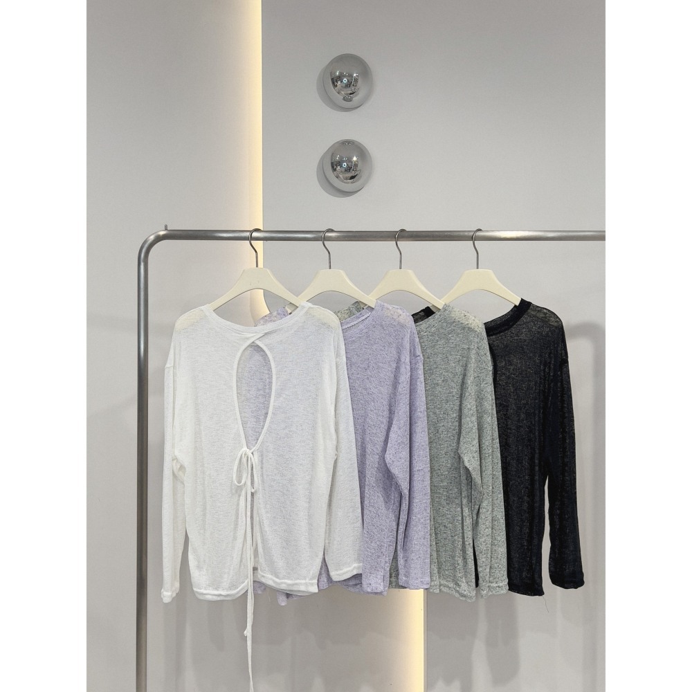 𝐿𝑢𝑜𝑗𝑖𝑛𝑔 ෆ 日常小心機·混色透膚開叉上衣 - 展現性感與時尚的完美平衡｜混色透膚上衣-細節圖2