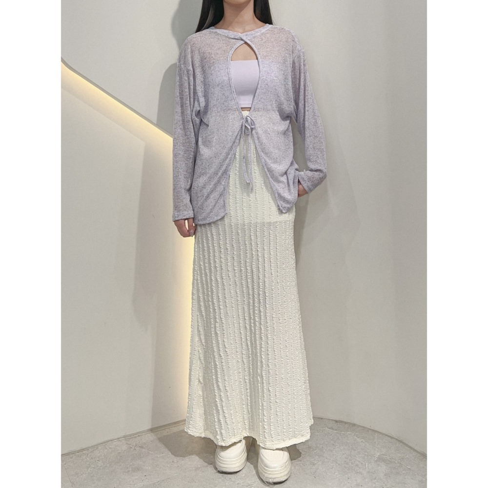 𝐿𝑢𝑜𝑗𝑖𝑛𝑔 ෆ 日常小心機·混色透膚開叉上衣 - 展現性感與時尚的完美平衡｜混色透膚上衣-細節圖7