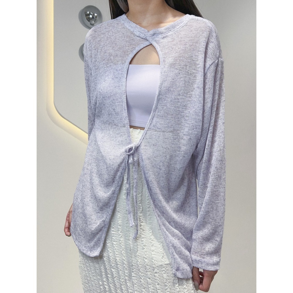 𝐿𝑢𝑜𝑗𝑖𝑛𝑔 ෆ 日常小心機·混色透膚開叉上衣 - 展現性感與時尚的完美平衡｜混色透膚上衣-細節圖8