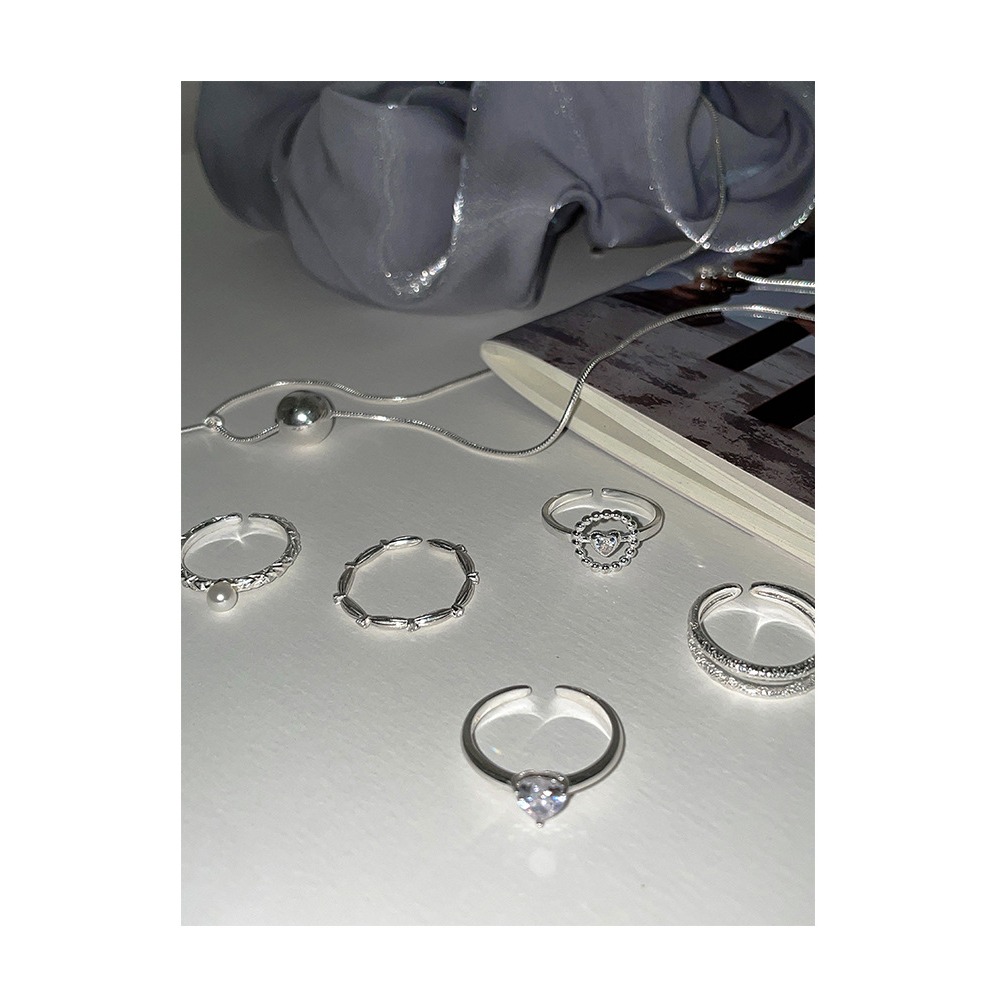 Luojing˖ ࣪⌖˚◌預購+現貨 星河凝萃·歐泊仙靈⋆˙𓍊₊ ⊹˚s925純銀珍珠鋯石繾綣星光戒指｜開口戒-細節圖10