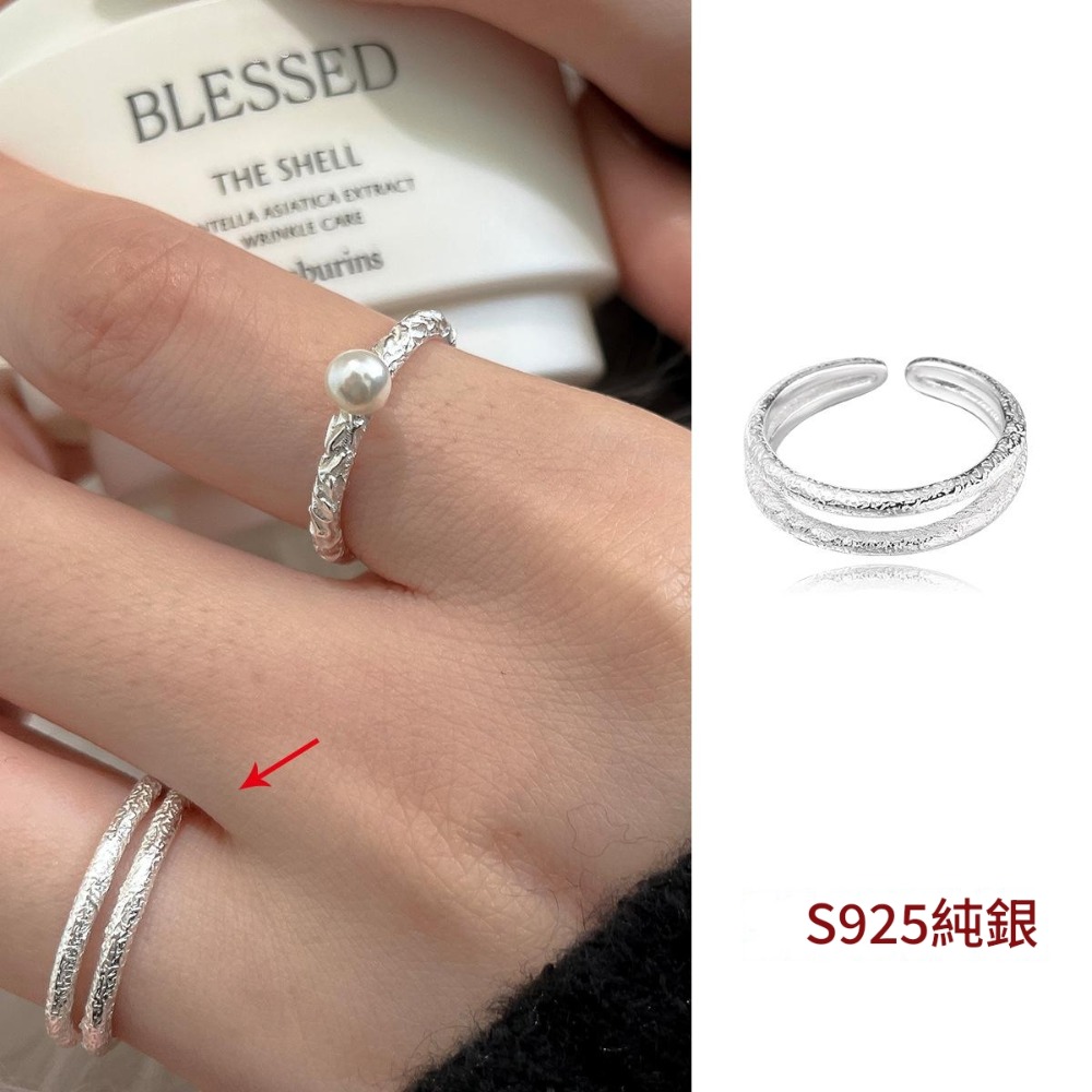 Luojing˖ ࣪⌖˚◌預購+現貨 星河凝萃·歐泊仙靈⋆˙𓍊₊ ⊹˚s925純銀珍珠鋯石繾綣星光戒指｜開口戒-規格圖11