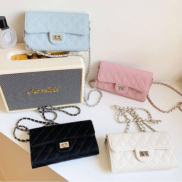 𝐿𝑢𝑜𝑗𝑖𝑛𝑔 ෆ 法式精緻浪漫小香風鏈條包١٥٧٤♡｜解鎖優雅｜驚喜容量｜百搭包包｜肩背包｜斜背包-細節圖3