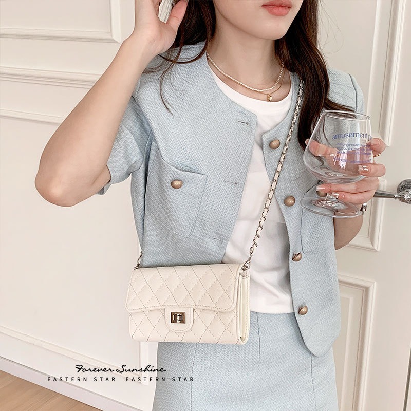 𝐿𝑢𝑜𝑗𝑖𝑛𝑔 ෆ 法式精緻浪漫小香風鏈條包١٥٧٤♡｜解鎖優雅｜驚喜容量｜百搭包包｜肩背包｜斜背包-細節圖4