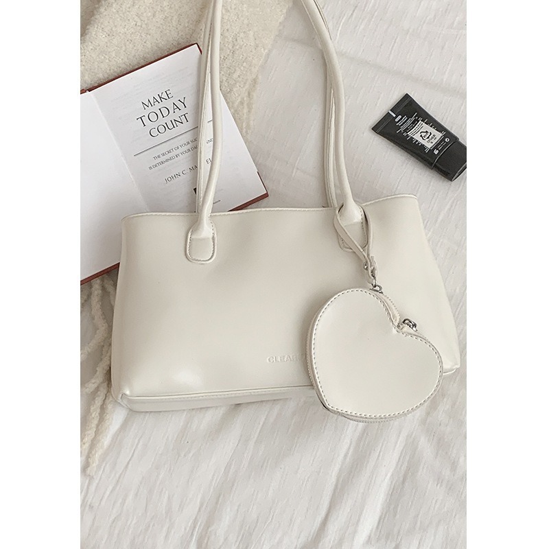 𝐿𝑢𝑜𝑗𝑖𝑛𝑔 ෆ 法式浪漫隨行💞愛心手提大容量法棍托特包 - 優雅百搭｜質感單肩包｜日常百搭-規格圖5
