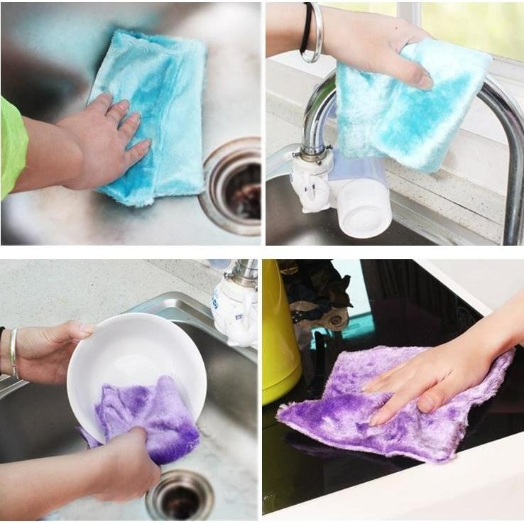 【丞琁小舖】MIT - 雙面 油切抹布 / 木漿抹布 / 洗碗布 - 清潔布 / 抹布 (23X28公分)-細節圖2